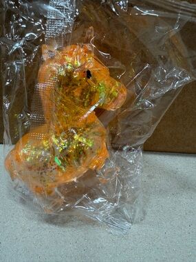 Orange Glitter Horse squishy toy stress fidget unicorn toy new squishy toy